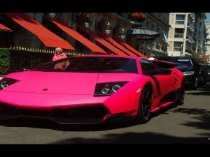 Lamborghini Pink Color 